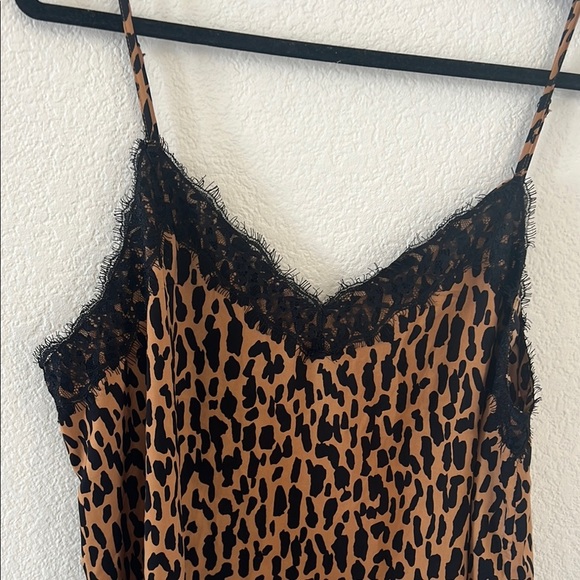 BP WOMEN  SIZE XL Leopard Print Lace Trim Cami Top - Picture 3 of 11